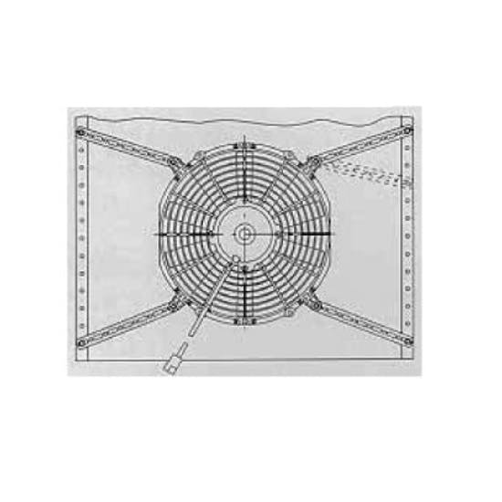 SPAL Pull Type Curved Blade Radiator Cooling Fan
