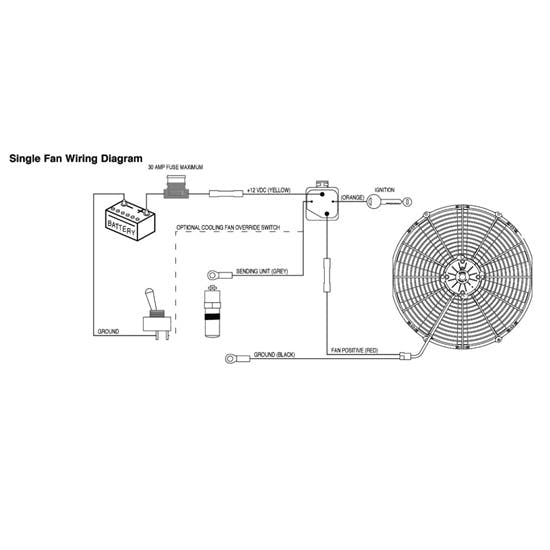 SPAL Pull Type Curved Blade Radiator Cooling Fan