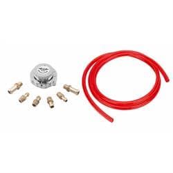 Adjustable Fuel Pressure Regulater, 1-6 psi & Red Fuel Line 5/16