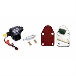 Elec Fuel Pump, 4-7 PSI, 35 GPH & SBC Fuel Pump Block Off Plate