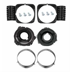 1968 Nova Headlight Bezels, Mounting Buckets, Adjustable Retainer