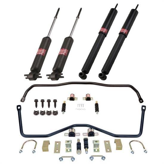 1967-69 Camaro Front & Rear Sway Bar, KYB Excel-G Shocks Kit 