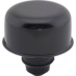 Black Steel Universal 1-1/4 Inch Breather, Smooth, 2-3/4 Inch Diameter