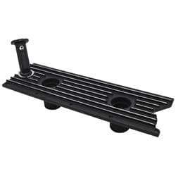 LS Series Engine Valley Plate with Knock Sensor Tube, Black