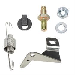 Carburetor Bracket, Throttle Return Spring and Cable Stud