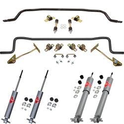 1970-81 Camaro Front, Rear Sway Bars and KYB Gas-a-Just Shocks 