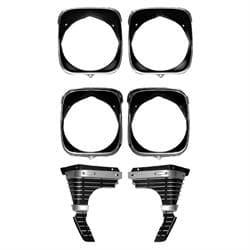 1969 Grill Extensions and Head Light Bezels Kit