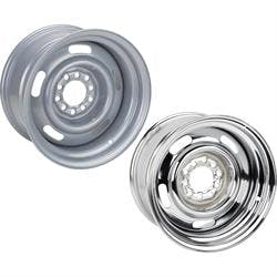 Speedway GM Style 15 Inch Rally Wheel, 4.5 and 4.75 Inch Bolt Pattern