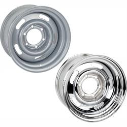 Speedway Steel GM-Style 15 Inch Rally Track Wheel, 6 on 5.5 Inch