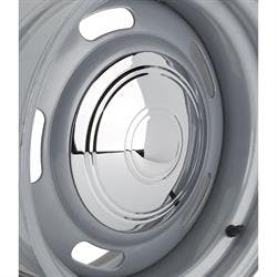 GM Rally Style Wheel Highway Patrol Hubcap, Polished, 15 Inch Rim