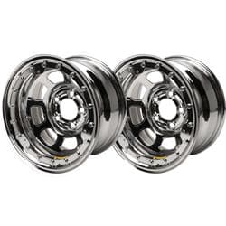 Bassett 15x8, 5x5, D-Hole, Beadlock, IMCA, Wheels, Pair