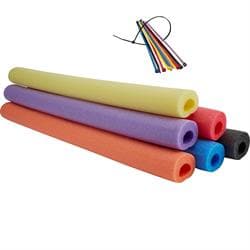 Foam Roll Bar/Cage Padding, 36 Inch, 6 Pack & 200 Tie Wraps