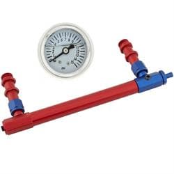 Adjustable Fuel Log, Holley & Liquid Filled Fuel Pressure Gauge