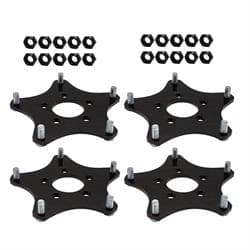 Wide 5 Wheel Adapters and Lug Nuts, 5 on 4-3/4 BP