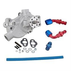 Small Block Chevy Adustable Short Water Pump and Plumbing Kit