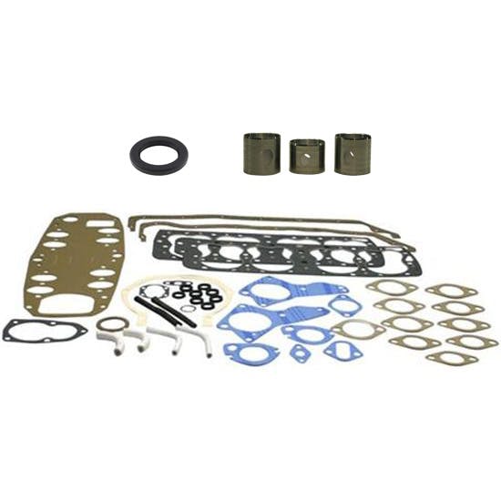 1949-53 Ford Flathead Gasket Set w/Main Seal & Camshaft Bearings