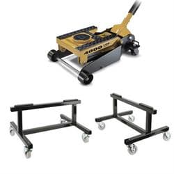 Garage Floor Jack and Sprint/Midget Chassis Stands, 3-in-1, 4k lb