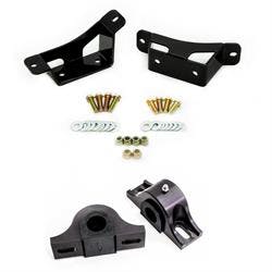 UMI 63-87 C10 Front Sway Bar Brackets & Rear Bushings, Black