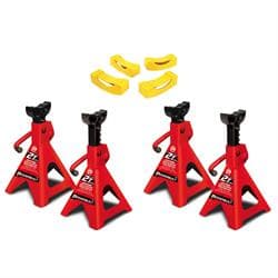 Powerbuilt Jack Stands, 2 Ton, Heavy Duty Steel w/Stand Covers