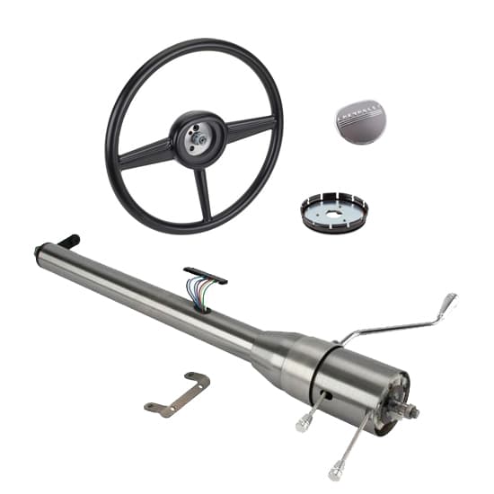 194754 GM Pickup Steering Column and Wheel Kit, Plain
