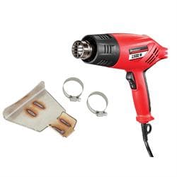 Powerbuilt Heat Gun w/Quarter Midget Scraper Tool & SS Clamps