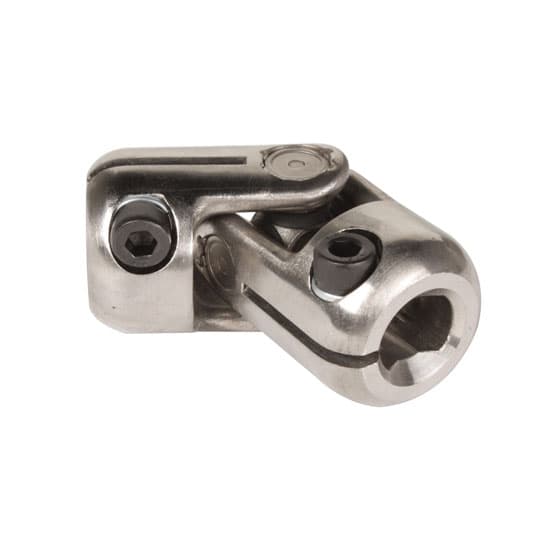 Unisteer Steering U-Joint, 3/4"DD & Polished SS Steering Shaft