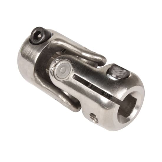 Unisteer Steering U-Joint, 3/4"DD & Polished SS Steering Shaft