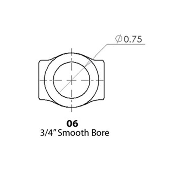 Sweet Mfg. Double U-Joint, 1 In-48 Spline to 3/4 In Round, GM Column