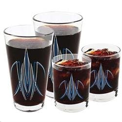 Pinstriped Pint & Rocks Glass Set