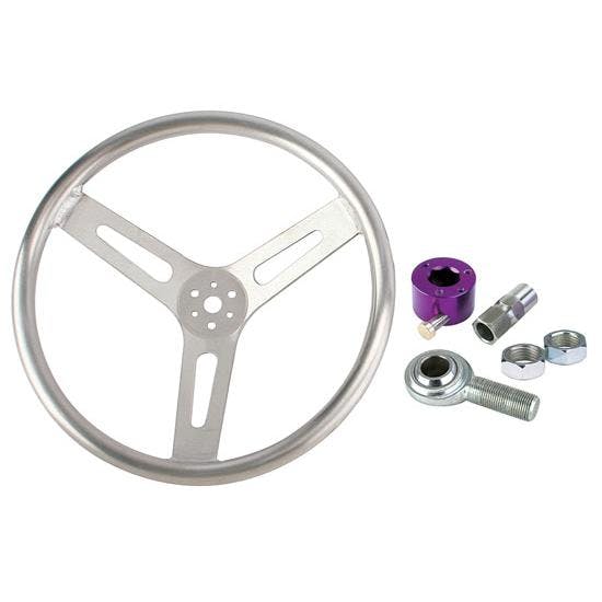 Smooth-Grip Quick Release Steering Wheel Kit, 15 Inch, Dished
