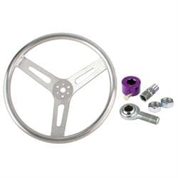 Smooth-Grip Quick Release Steering Wheel Kit, 15 Inch, Dished