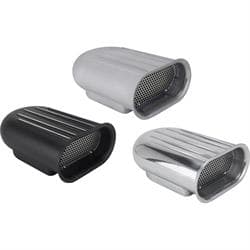 Speedway Gasser Finned Aluminum Single Quad Carburetor Air Scoops