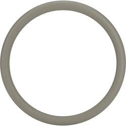 Grey Leather Steering Wheel Wrap
