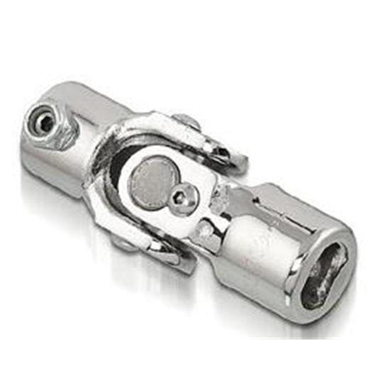 Sweet Mfg Chrome Steering U-Joint, 3/4 In DD to 3/4 In DD, Universal