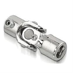 Sweet Mfg Chrome Steering U-Joint, 3/4 Inch DD to 1 Inch DD, Universal