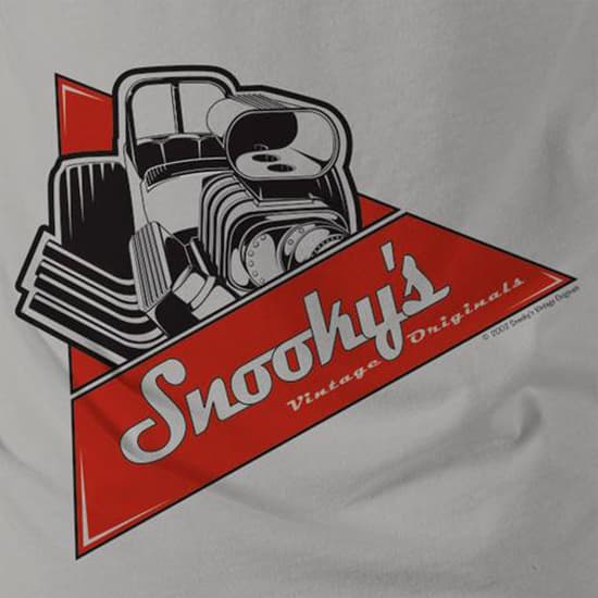 Snookys Vintage Front Engine Dragster T-Shirt, Large