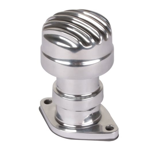 OTB 6825 Finned Flathead Rear Breather - Polished