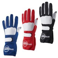 Speedway Double Layer Nomex Racing Gloves, SFI-5, Leather Palm 