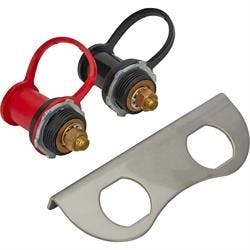 Remote Battery Terminal Studs w/ Stainless Steel Bracket