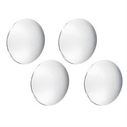 Baby Moon Chrome Hubcaps for Smooth Steel Wheels, Set of 4