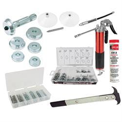 Speedway Deluxe Grease Gun Kit with Packer, Puller, Driver, Zerks