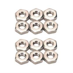 Speedway Aluminum Jam Nuts, 10-32 RH and LH, Pack/12
