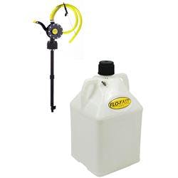 Flo-Fast 15 Gallon Pump System with Utility Jug, Clear