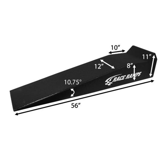Race Ramps 56 Inch Long Ramps with 4 Rubber Wheel Chocks