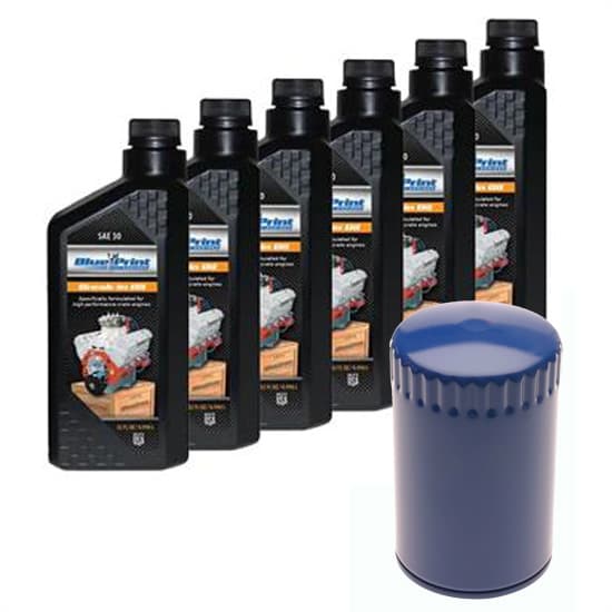 BluePrint SAE30 6 Quart/ACDelco PFL400A Filter Break-In Oil Kit