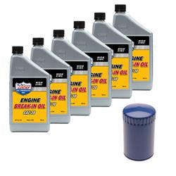Lucas SAE30 6 Quart/ACDelco PFL400A Filter Break-In Oil Kit