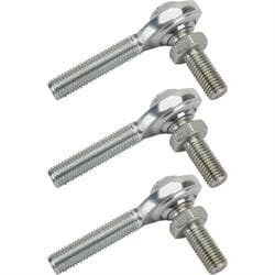 Steel 5/16 Inch RH Male Heim Joint Rod Ends with Stud, 3 Pack
