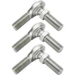 Steel 3/4 Inch RH Male Heim Joint Rod Ends with Stud, 3 Pack