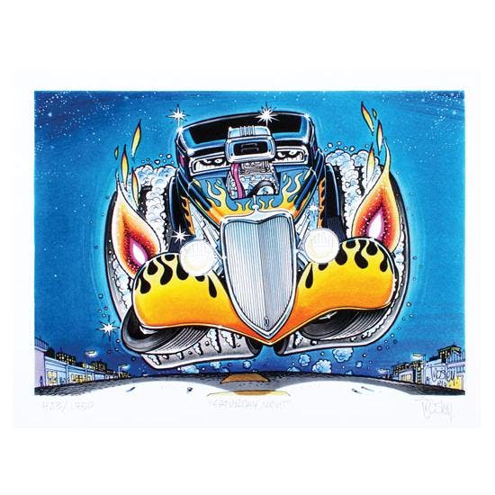Limited Ed. George Trosley Print - Saturday Night