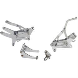 Bills Hot Rod Co. SBC P/S, Alt., and A/C Brackets, Side, Chrome